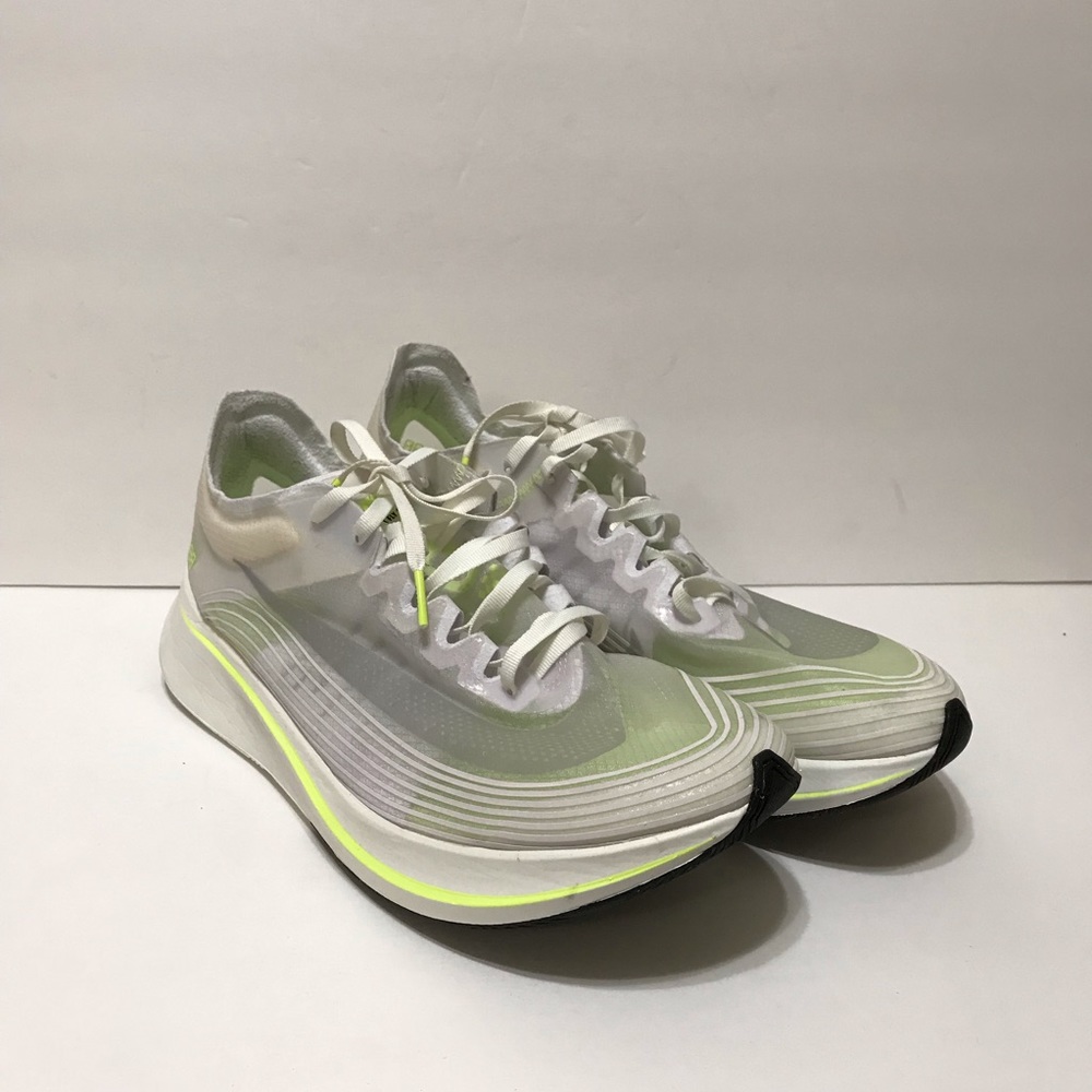 Nike White with Neon Green Zoom Fly SP